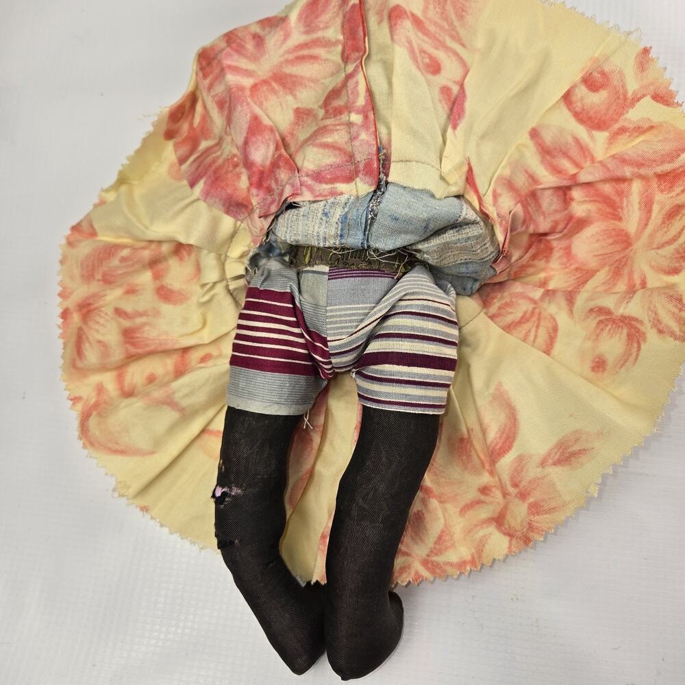 Vintage 1950/60s Caribbean Souvenir Rag Doll - Cayman Apron Folk Art - AS-IS TLC - Picture 5 of 8